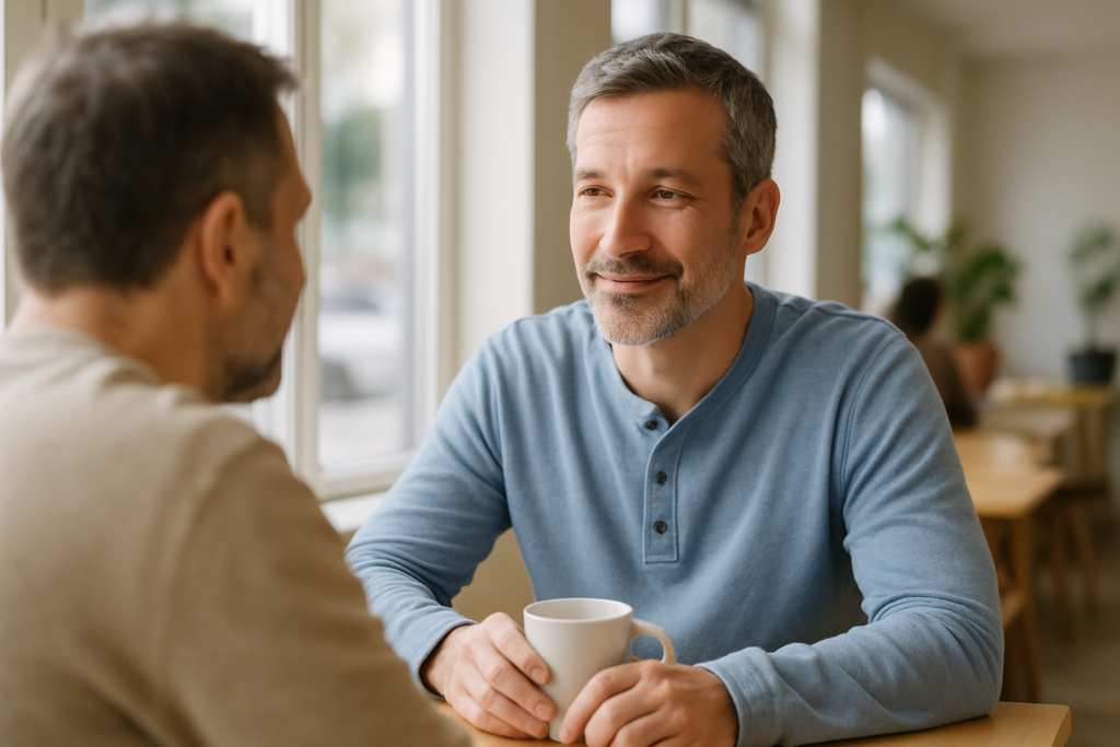 Person in everyday setting — health and wellness